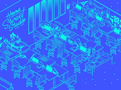FAC 314 illustration isometric lettering monoline studio university of florida