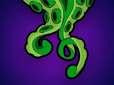 Tentacles creature doodle illustration monster octopus squid tentacles vector