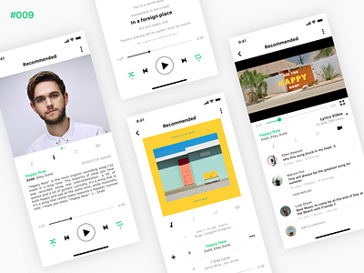 Daily UI #009 Music Player album clear dailyui icons ios iphone mobile musicplayer sketch ui ux video