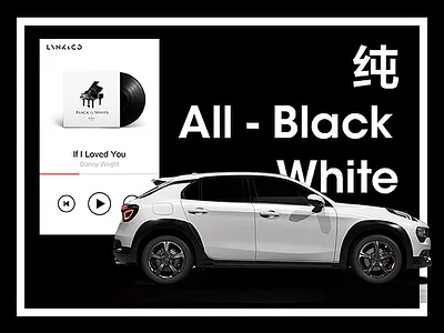 All-Black White cover hmi music ui
