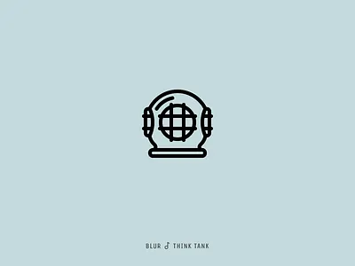 Icon Cover (Blur, Think Tank) album cover blur helmet icon three bolt