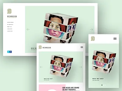 Portfolio landing page responsive website