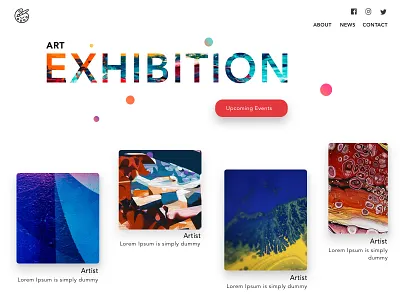 Landing page Design Concept art colors design inspiration ui ux web