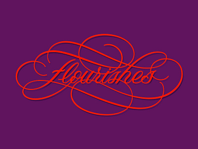 Flourishes 2 flourishes handlettering