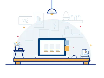 Working Space artful brand characters chatbots crafty design google ads illustration logo poster ui design vector