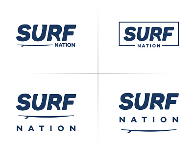 Surf Nation Logo branding design logo