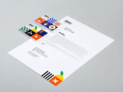 SMK University book branding clean college editorial identity logo minimal s school smk university