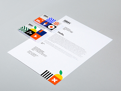 SMK University book branding clean college editorial identity logo minimal s school smk university