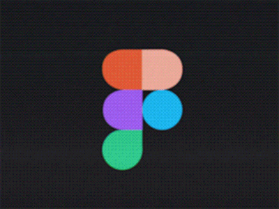 Figma Logo Animation 80s animation figma gif glitch logo