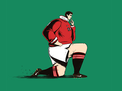 king cantona ball cantona charactersketch football illustration player red sketch soccer