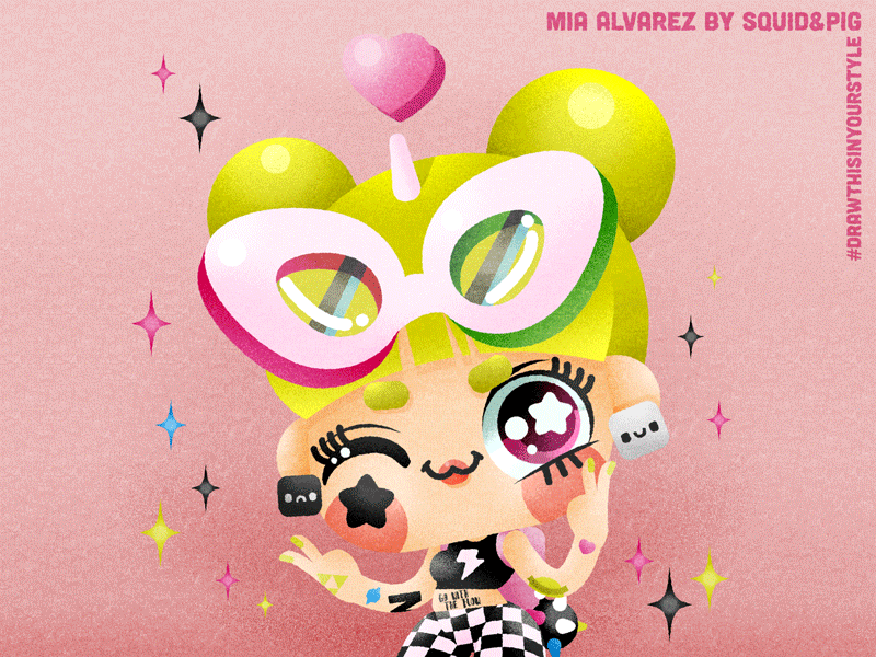 Mia Alvarez | #DrawThisInYourStyle android chibi cute drawthisinyourstyle gif girl kawaii kawaii noir