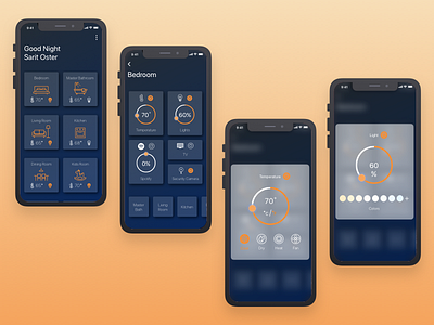 Smart Home App air conditioner ios 11 iphone x lights night security app security camera smart home smart home app spotify temperature