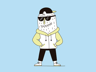 Dude art character cool design digital illustration