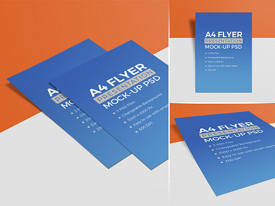 3 High Quality Free A4 Flyer Mockup PSD Set a4 mockup flyer mockup free mockup freebie letterhead mockup mockup mockup psd paper mockup psd resume mockup