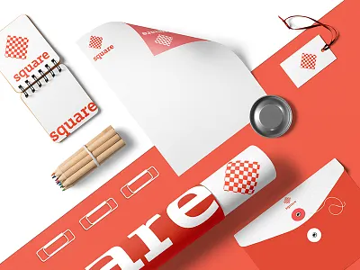 Brand Identity Design for Square branding identity design logo design