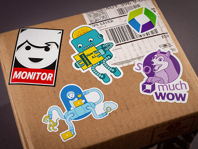 Stickerbox ai artificial cloud dog doge intelligence monitor monkey robot sticker ufo wow