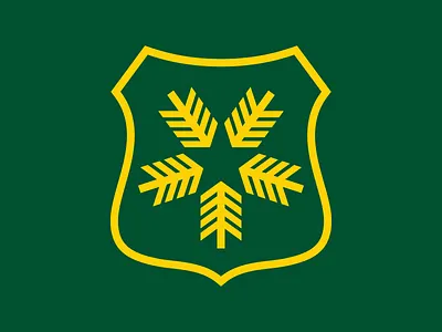 USFS forest service logo shield star tree