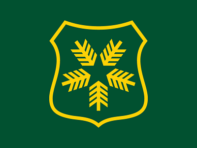 USFS forest service logo shield star tree