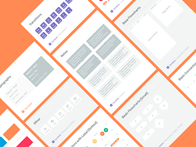 Scheme Flowcharts Starter Kit flow flowchart flowcharts free freebie mobile prototyping scheme ui ux web wireframe