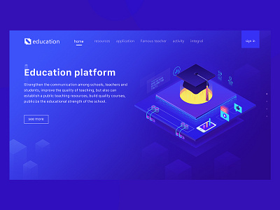 Education platform platform，web ui，education，education