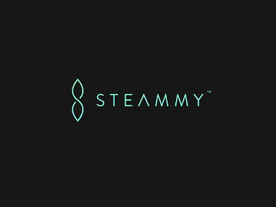 Steammy logo branding clean design flat leaf logo plant s s logo