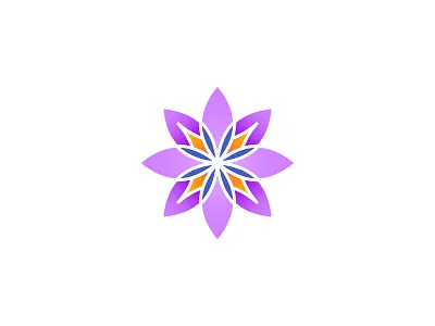 Flower Logo branding craft flower flowerillustration gradient homemade identity illustration logo logodesign purple