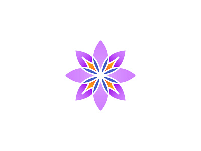 Flower Logo branding craft flower flowerillustration gradient homemade identity illustration logo logodesign purple