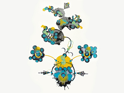 Nucleus Anomaly abstractart circles contemporaryart illustration laboratory