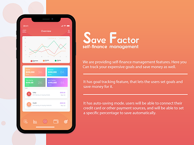 Self-finance management App adobe xd app design application finance finance app design mobile app photoshop ux design