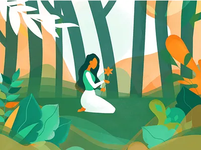 My niwa editorial flower garden girl niwa plants