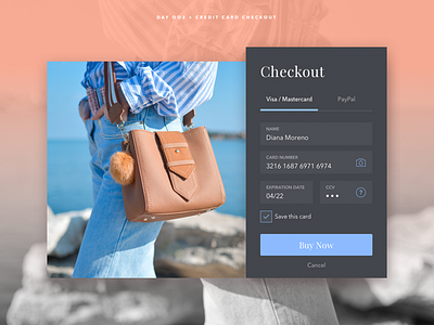 Day 002 – Credit Card Checkout checkout credit card daily ui