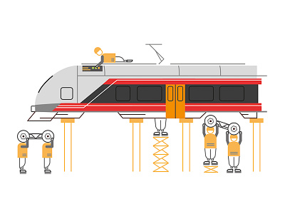 Bane NOR repair and maintenance illustration infographics