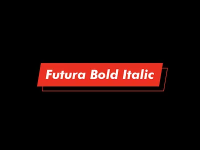 Supreme Revealed bold fashion futura icon iconic italic logo red supreme