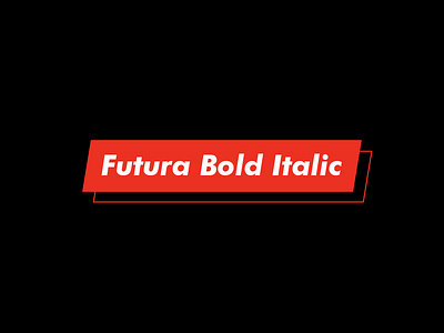 Supreme Revealed bold fashion futura icon iconic italic logo red supreme