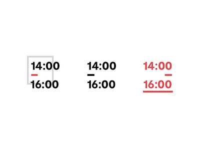 Timeframes element experiment hierarchie minimal time timeframe typography