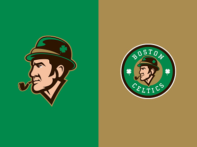Boston Celtics basketball boston branding celtics clover irish logo luck nba sports