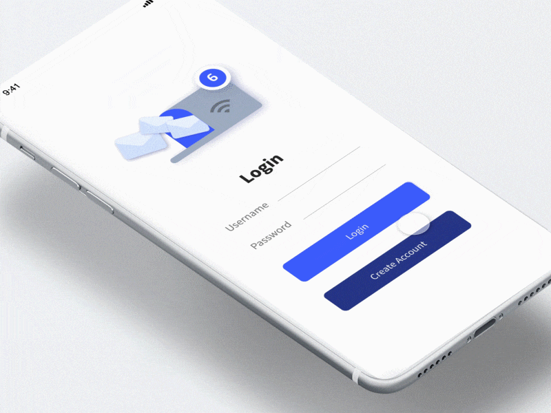 Automated Hack #11 - Automated Mailbox Sorter automated blue challenge daily gif hack illustration mail menu prototype ui ux