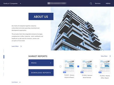 About Us Page about about us company pagination real estate web