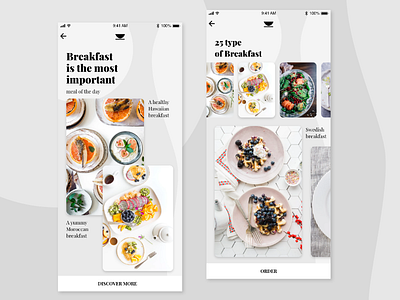 Breakfast app adobexd apps breakfast dailyui uxui