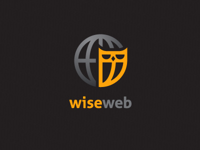 wiseweb globe logo owl world