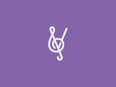 Victory Chorus branding choir chorus identity logo mark thick lines vector