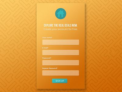 Daily UI #001 Sign Up 100designs dailyui