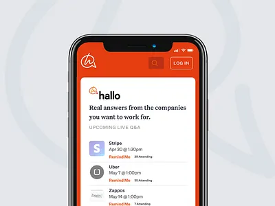 Hallo for Mobile Web iphone mobile ui ux