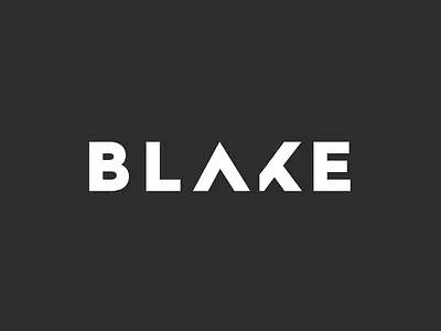 Blake customtype font identity logo mark name