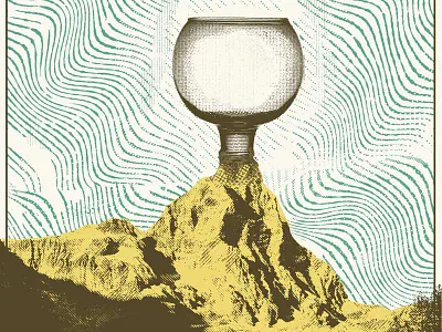 Collage collage fish fish bowl gig poster glass mountain psychedelic screen print superorganism surreal surrealism texture