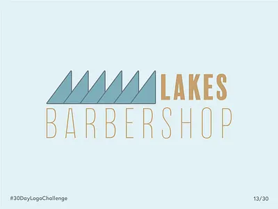 Logo Challenge I Barbershop 30day barber barbershop daily lakes logo