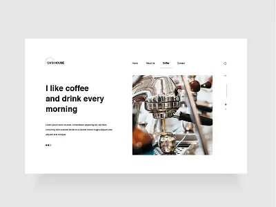 My practice website coffee concept idea illustration landingpage practice website worpdress