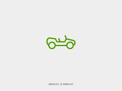Icon Cover (Gorillaz, Gorillaz) album cover car geep gorillaz icon jeep