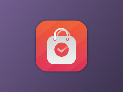 Shopping bag app icon art bag bag choice choice shopping gradient icon icons illustration pink shopping white women shopping