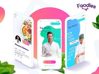 User profile | Foodies app appdesign colorful dashboard food gradient preview trend ui ux